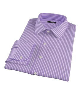 Purple Reverse Bengal Stripe Men's Dress Shirt 