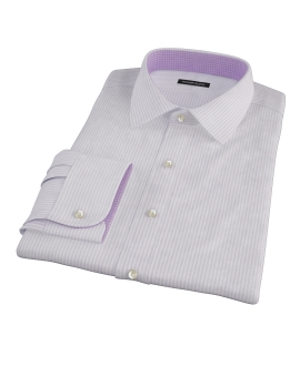 Purple Thin Stripe Heavy Oxford Tailor Made Shirt 
