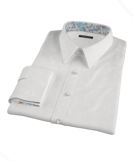 White Pinpoint Custom Made Shirt 