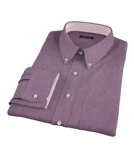 Jones Eggplant End on End Men's Dress Shirt 