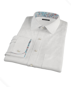 White Pinpoint Tailor Made Shirt 