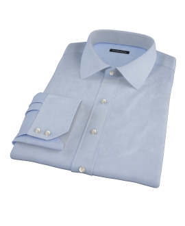Bowery Blue Wrinkle-Resistant Pinpoint Custom Made Shirt 