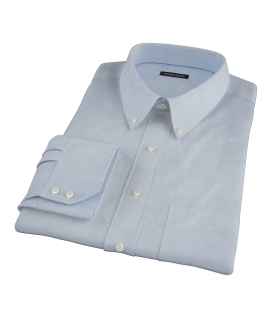 Light Blue Heavy Oxford Cloth Custom Made Shirt 