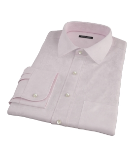 Light Pink Heavy Oxford Fitted Dress Shirt 