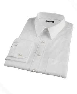 White Egyptian Twill Dress Shirt 