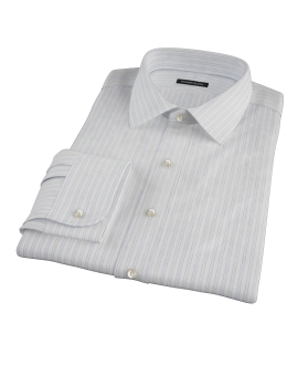 Blue and Green Stripe Tailor Made Shirt 