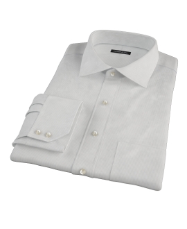100s Pale Gray Stripe Custom Made Shirt 