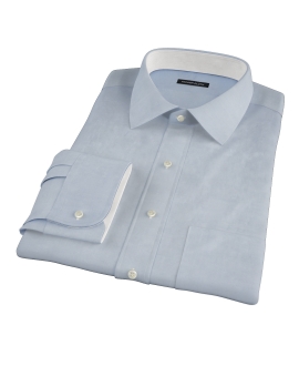 Light Blue Heavy Oxford Cloth Men's Dress Shirt 