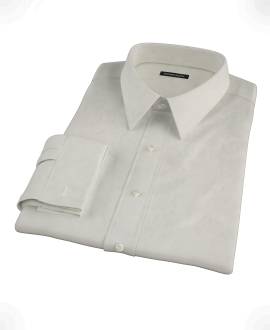 Ivory Easy Care Broadcloth Custom Made Shirt 