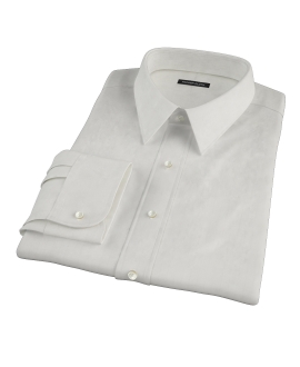 White Phantom Wide Stripe Men's Dress Shirt 