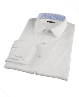 Bowery White Wrinkle-Resistant Pinpoint Men's Dress Shirt 