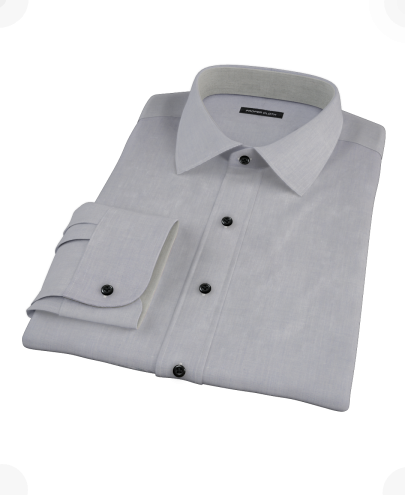 Blue End-on-End Custom Dress Shirt 