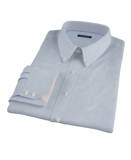 Light Blue Heavy Oxford Cloth Fitted Shirt 