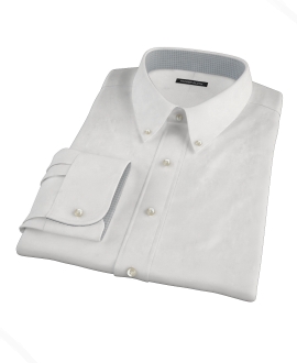 White Egyptian Twill Custom Made Shirt 