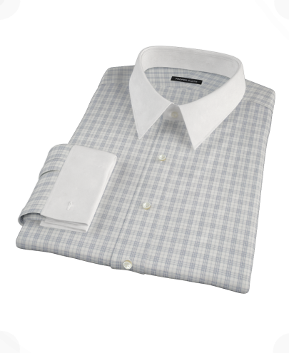 Complex Variegated Navy Check Men's Dress Shirt 