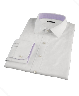 Bowery White Wrinkle-Resistant Pinpoint Dress Shirt 