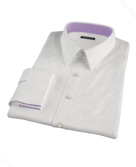 White Pinpoint Custom Made Shirt 
