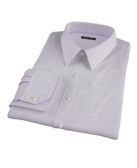 Lavender Easy Care Broadcloth Fitted Dress Shirt 