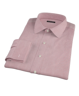 100s Red University Stripe Tailor Made Shirt 