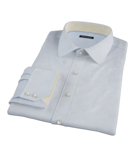 Bowery Light Blue Wrinkle-Resistant Pinpoint Dress Shirt 