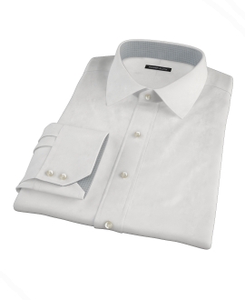 White Pinpoint Dress Shirt 