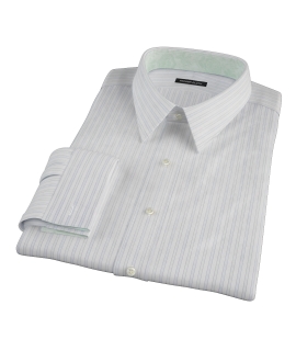 Blue and Green Stripe Tailor Made Shirt 