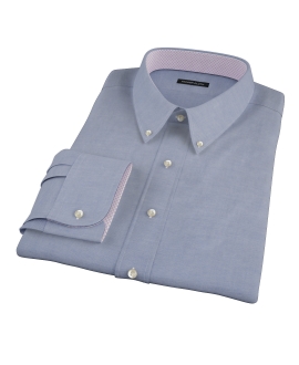 Blue 100s Oxford Dress Shirt 