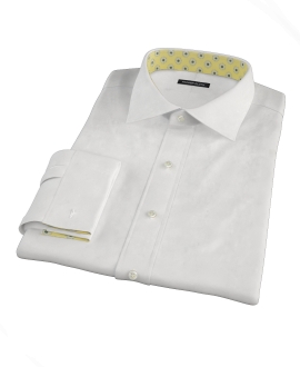 White 140s Broadcloth Dress Shirt 