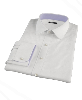 White 100s Oxford Fitted Shirt 