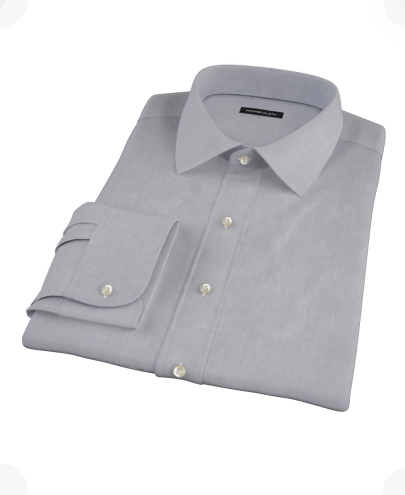 Blue End-on-End Custom Dress Shirt 