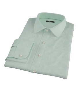 Light Green Heavy Oxford Cloth Custom Made Shirt 