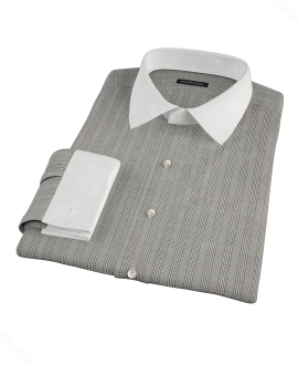 Black Glen Plaid Dress Shirt 