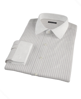 Japanese White and Lavender Fitted Shirt 