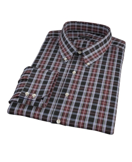 Whistler Maroon Plaid Men's Dress Shirt 