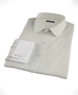 Ivory Easy Care Broadcloth Custom Dress Shirt 