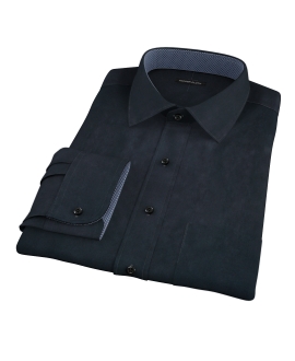 Navy Broadcloth Men's Dress Shirt 