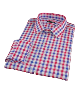 Red and Blue Large Gingham Dress Shirt 
