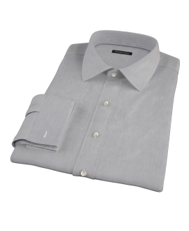 Jones Charcoal Grey End-on-End Fitted Shirt 