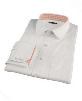 Bowery White Wrinkle-Resistant Pinpoint Dress Shirt 