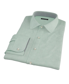 Light Green Heavy Oxford Cloth Custom Dress Shirt 