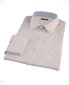 Pink Wrinkle Resistant Cavalry Twill Fitted Shirt 