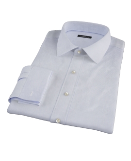Blue Fine Stripe Fitted Dress Shirt 