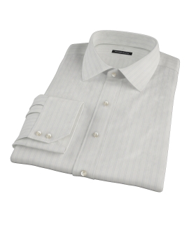 Light Blue Satin Stripe Dress Shirt 
