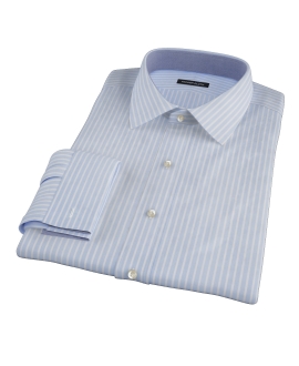 Light Blue Reverse Bengal Stripe Tailor Made Shirt 