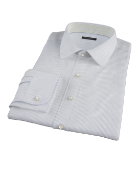 Morton Wrinkle-Resistant Royal Blue Stripe Dress Shirt 