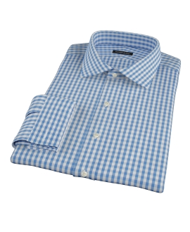 Canvas Blue Gingham Custom Dress Shirt 