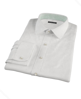 White 100s Oxford Fitted Shirt 