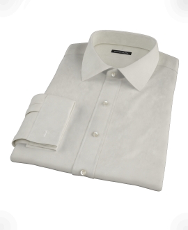 Ivory Easy Care Broadcloth Custom Made Shirt 