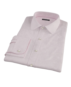 Light Pink Heavy Oxford Fitted Dress Shirt 