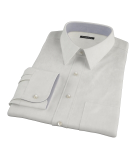White Phantom Wide Stripe Men's Dress Shirt 